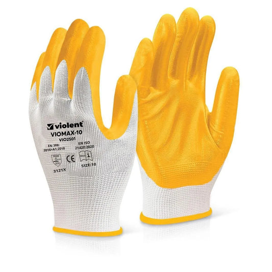 Violent VIOMAX-10 VIO2501 Sarı/Beyaz İş Eldiveni 3121X